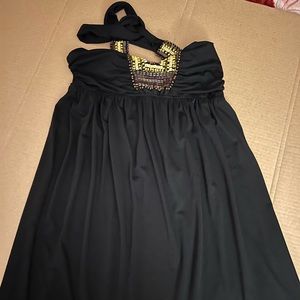 Short open back dress